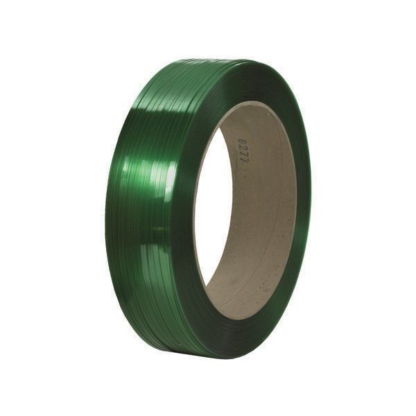 Bsc Preferred 7/16'' x 9000' - 16 x 6'' Core Signode Comparable Polyester Strapping - Smooth BUY00027172 - main